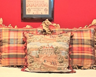 Custom pillows; Mt. Vernon pillow