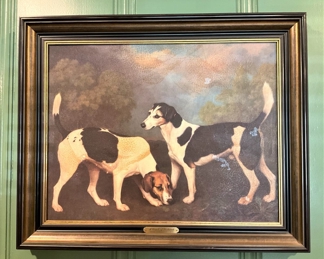 "A Couple of Foxhounds" by George Stubbs (1724-1906)