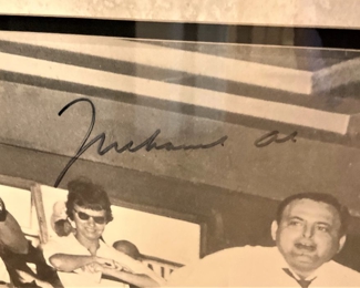 Signature of Muhammad Ali (Includes certificate of authenticity)