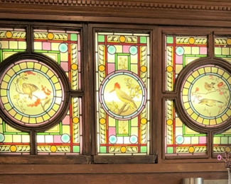 Gorgeous!!! Outstanding stained glass cabinets (You are responsible for removing.