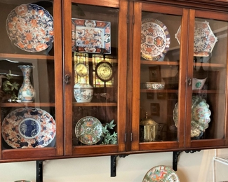 Antique cabinet filled with "treasures"