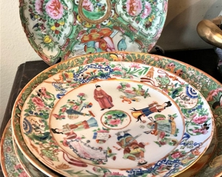 Some of the many Asian style plates