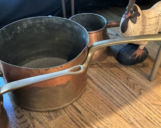 Extra large copper pan