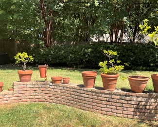 Variety of clay pots