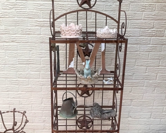 Rustic baker's rack . . . great for plants