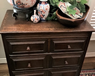 Antique chest; Imari selections