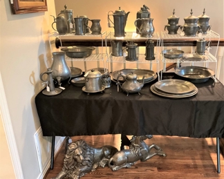 Some of the pewter selections
