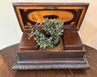 Antique tea caddy