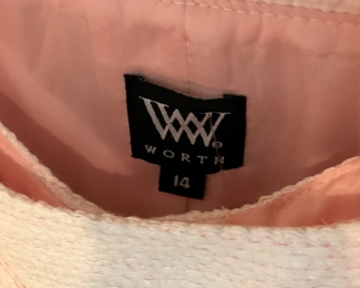 Pale pink Worth suit