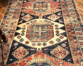 Antique rug - 4 feet 7 inches x 8 feet 2 inches