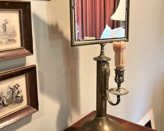 Antique shaving (by candle light) mirror
