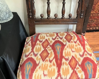 One of two antique chairs