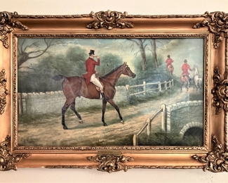 Framed art - "End of the Hunt" by H. Wheeler