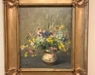 Framed oil on canvas