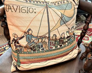 "Navigio" Belgian tapestry cushion cover