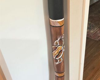Tesy Didgeridoo is a wind instrument, played with vibrating lips to produce a continuous drone while using a special breathing technique called circular breathing. The didgeridoo was developed by Aboriginal peoples of northern Australia at least 1,000 years ago.