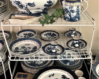 Some of the many pieces of "Real Old Willow" - made in England