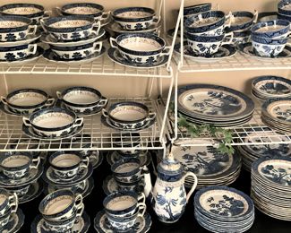 Some of the many pieces of "Real Old Willow" - made in England