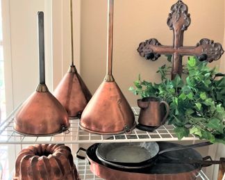 Antique copper selections; cross