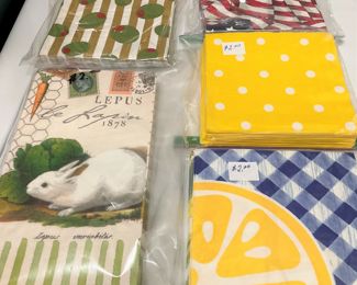 Variety of napkins