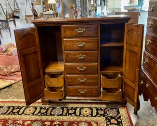 Inside View of Mahogany Chest, H-48", L-50", W-20"