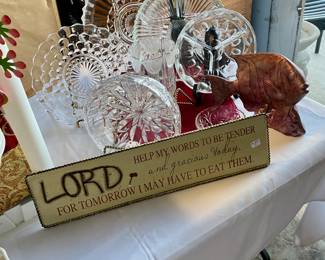 Crystal and Glass Serving Platters and Bowls