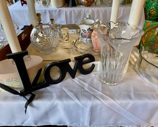 Lots of Crystal and Glassware 