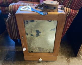 Antique Solid Oak Chest with Bottom Drawer