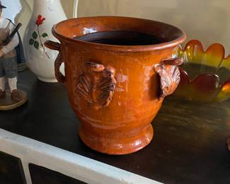 Orange Terra Cotta Pot 