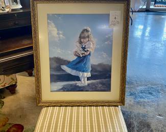 "JUST YOU AND ME" Signed Framed Art 18" x 21"