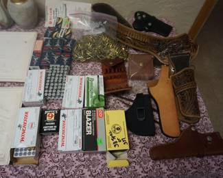 ammo and holsters,