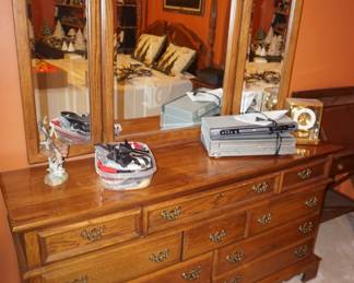 dresser with mirror