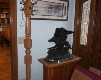 coat rack, Frederic Remington