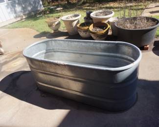 flower pots, stock tank