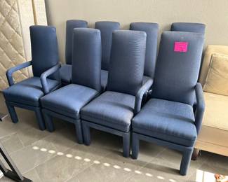 8 "Cantoni" dining chairs made in Italy, very nice!