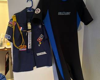 Cub scout shirt, boys scuba suit