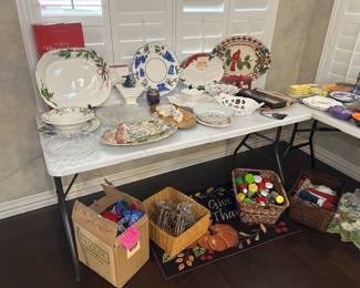 So many platters of every shape and size! Just in time for the Holidays!