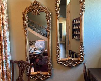 Solid wood ornate mirrors