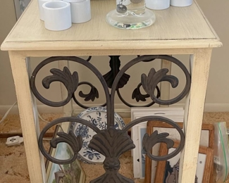 End Table and knick knacks