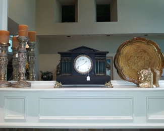 Antique mantle clock and more