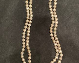 GORGEOUS TAXCO STERLING BEADS NECKLACE 