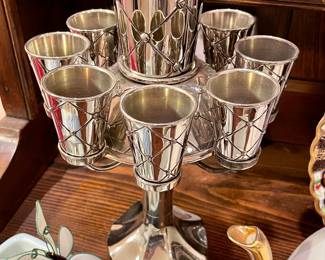 Vtg Karshi Judaica
Silver Plated Kiddush...