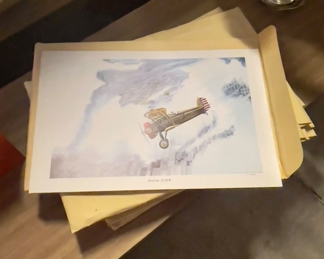 Vintage Aeronautical Prints, Large Variety 