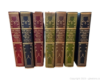 7 Vol Set Great Events of Great War