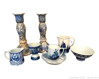 Amazing Blue and White Collection Japanese Porcelain Rosenthal and More