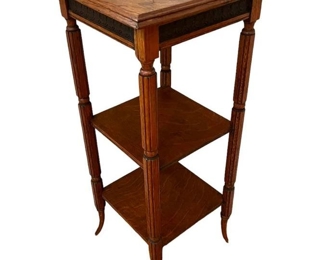 European 19th Century Walnut Etagere