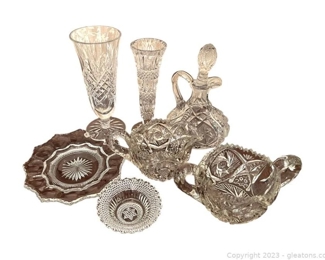Vintage Brilliant Cut Crystal and Glass Collection