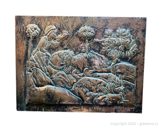 Vintage Copper Wall Plaque
