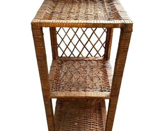 Wicker Side Table