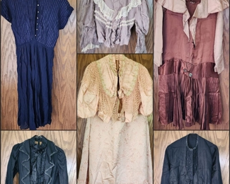 Vintage Clothes many from the 1800's